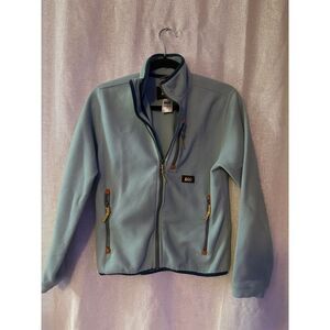 REI Fleece‎ Jacket Full Zip Pockets Blue Outdoors Kids Large